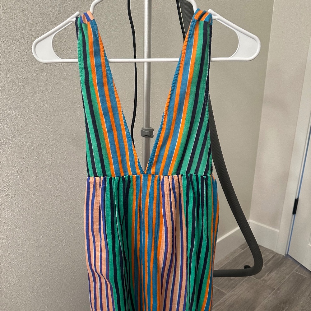 Anthropologie Sleeveless V-Neck Mini Dress